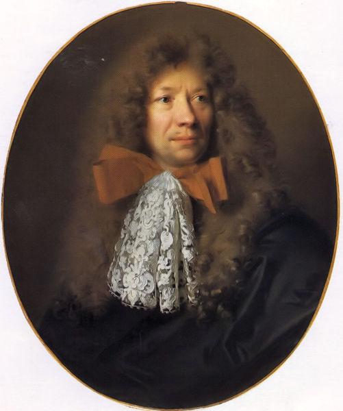 Nicolas de Largilliere Portrait of the painter Adam Frans van der Meulen. France oil painting art